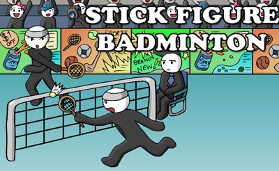 Stick Figure Badminton